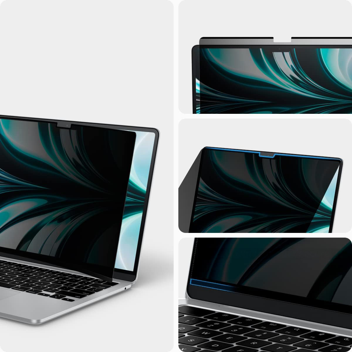 Folia prywatyzująca Spigen SafeView Privacy Filter do MacBook Air 13.6" M5 / M4 / M3 / M2